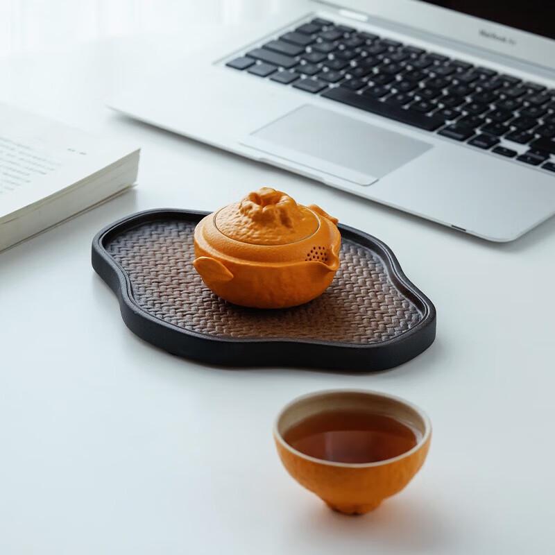 Edenus Ceramic Travel Tea Set - One Pot, One Cup Quick Cup