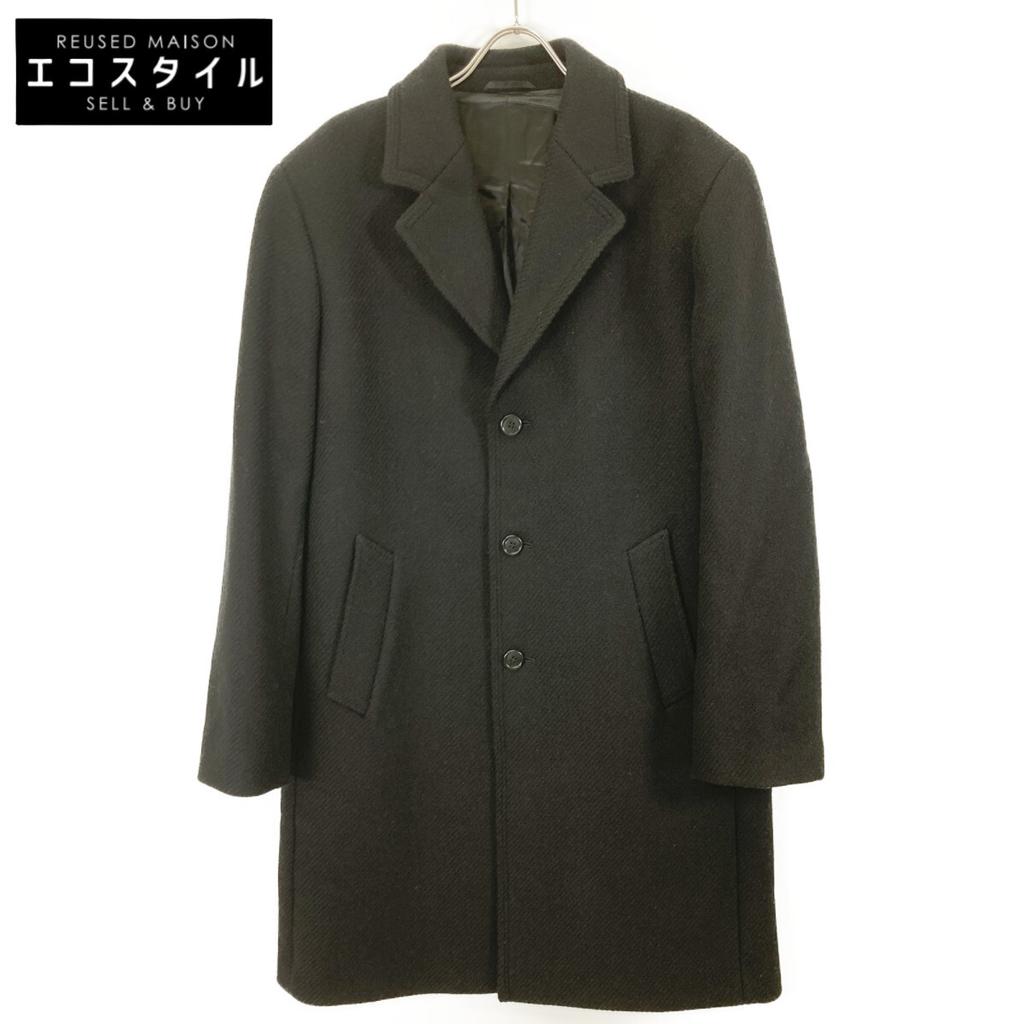 agnes b. MZ26TM58 OF361839 Black Wool Chesterfield Coat Coat 50 blackUsed