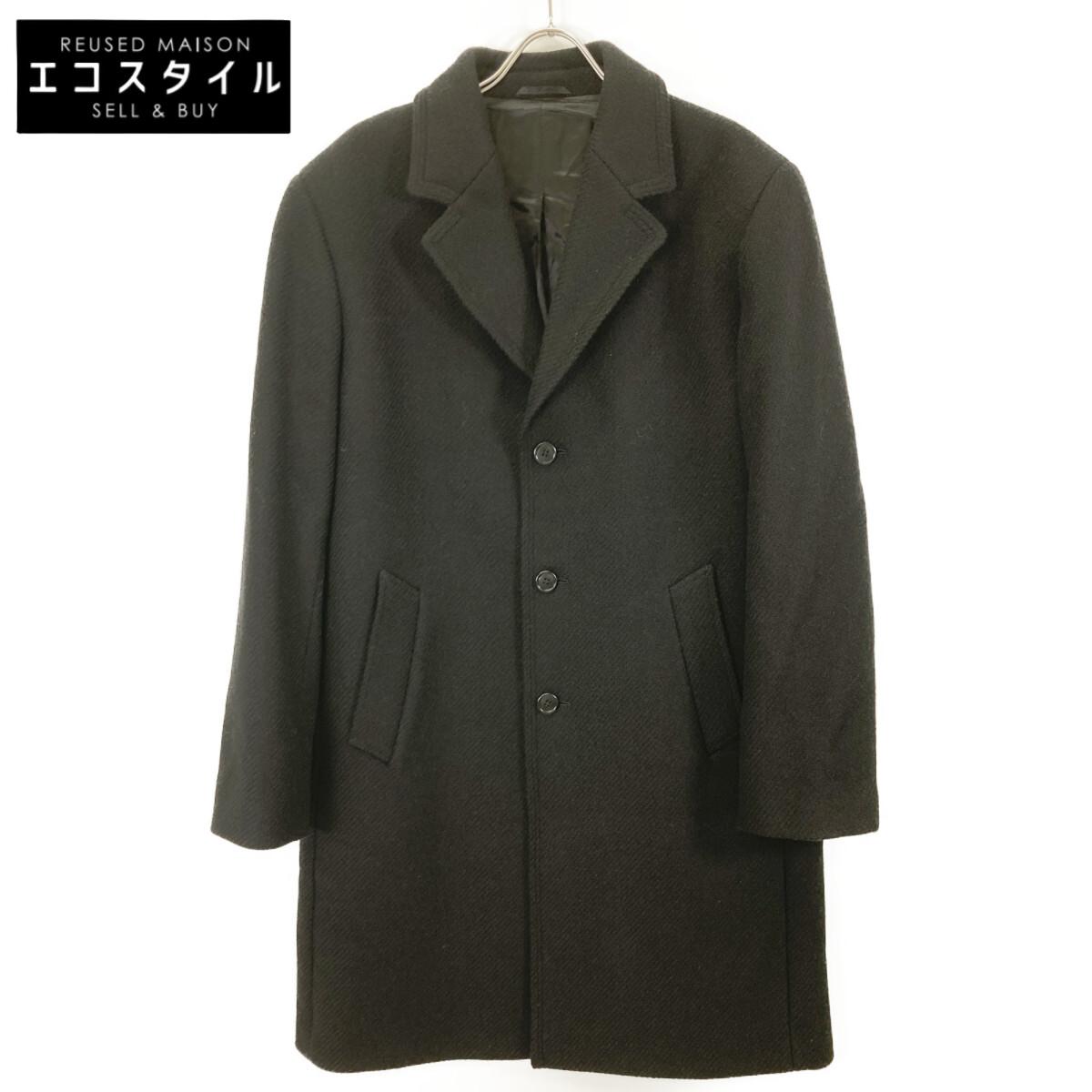 

agnes b. MZ26TM58 OF361839 Black Wool Chesterfield Coat coat 50 blackUsed