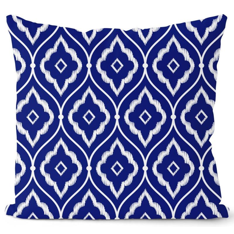 Neuer königsblauer geometrischer Kissenbezug Heimsofa-Kissenbezug