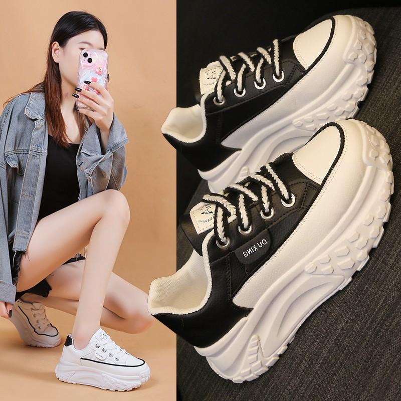 NEW Retro Women Shoes Spring Platform Shoes Casual Sneakers Versatile Fashion Designer Shoes High Quality Women Sneakers