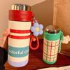 316 Stainless Steel Thermos Mug For Children And Girls With High Value Rope Lift, Portable Delicate And Cute Vacuum Tea Cup