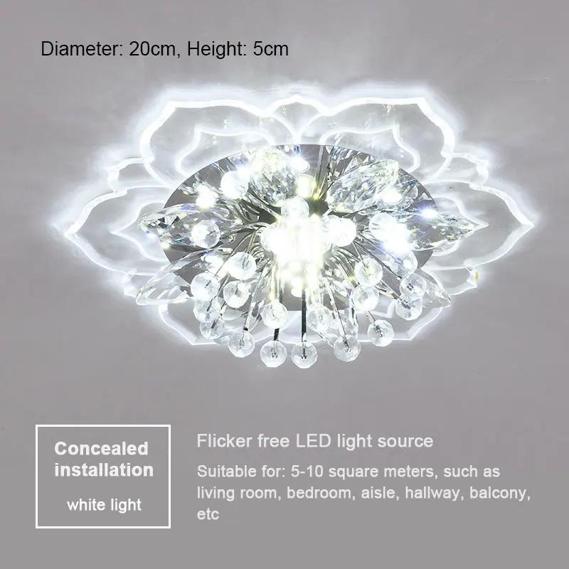 Moderní LED stropní svítidlo Křišťálové stropní svítidlo Lustr do ložnice Vnitřní osvětlení do obývacího pokoje Domácí dekorace Led Lustr