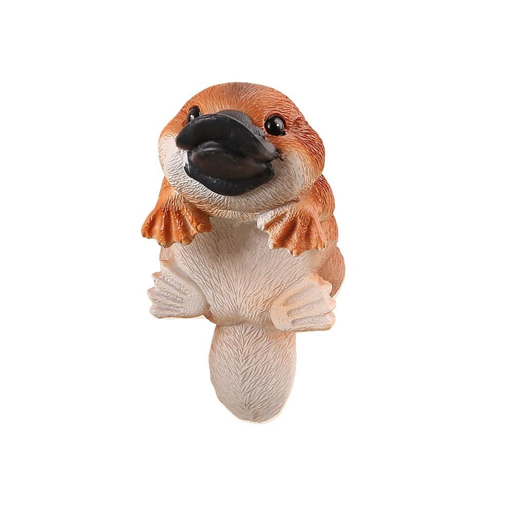 Resin Crafts Hippopotamus Hanging Flower Pot Otter Bonsai Ornaments  Micro-landscape Accessories
