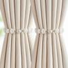 2Pcs Rose Flower Shape Curtain Tieback Shell Shape Magnetic Buckle Window Curtain Buckles Gold Silver Curtain Rope Holders