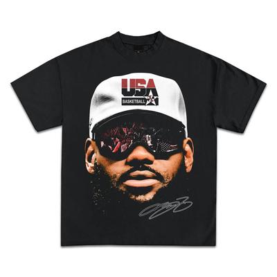 LeBron James "USA Basketball Team" Vintage Oversized Black T-Shirt | Basketball Fan Unisex Streetwear Tee