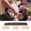 6-Saitiger Banjo-Steg Universal 3-beiniger Premium Ebenholz Ahorn Banjo-Steg für Banjolele-Zubehör