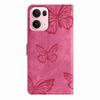 For Oppo series.Oppo A17 A18 A36 A54 A57 A58 A74 A76 A77 A78 Reno8...Faux Leather Wallet Case with Butterfly Design,Card Slots & Shockproof Protection