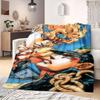 JOJO Anime Flanelldecke Warm, Gemütlich, Geeignet für Schlafzimmer, Sofas, Betten, Stühle, Picknicks, Reisen