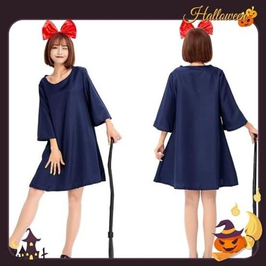 Witch cosplay ribbon + dress bag cute ladies Halloween costume disguise two-dimensional anime women adults female middle high school students festival