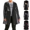 Womens Ladies Warm Plus Size Outwear Long Winter Splicing Zipper Windbreaker Coats