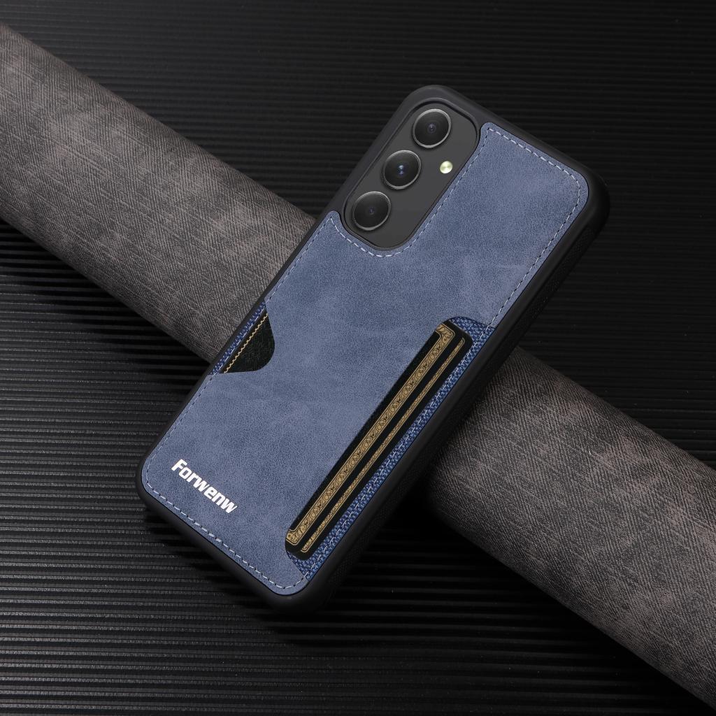 FORWENW F5 Series For Samsung Galaxy A54 5G Cover Card Holder Anti-drop Cell Phone Case