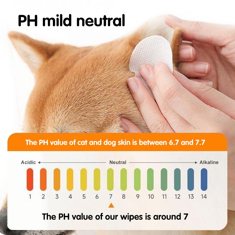 130/260 PCS Pet Eye Wipes Cats And Dogs Tear Mark Wet Wipes Cats And Dogs Universal No Irritation Cleaning Products Canned Wipes