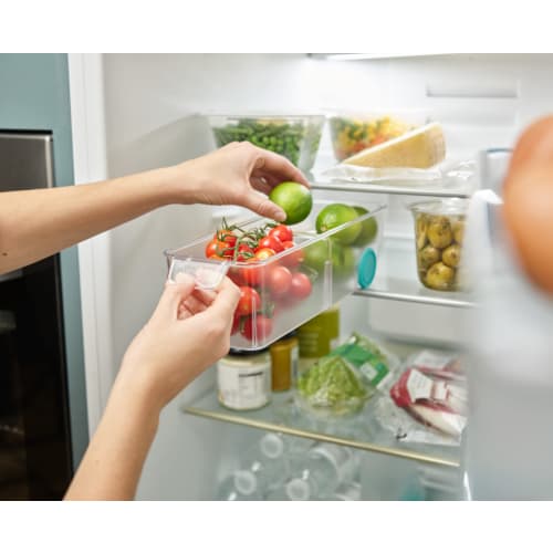 Joseph Joseph Refrigerator Storage Caddy, Compact, Translucent, Refrigerator Organizer, Fridge Store, 851662 (Authentic)