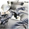 Nordic 180-thread-count Pure Cotton Four-piece Set for Light Luxury Sleeping Naked, Long-staple Cotton Bed Sheet, Duvet Cover
