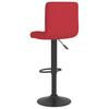 Bar Stool 2 Pcs Wine Red Fabric