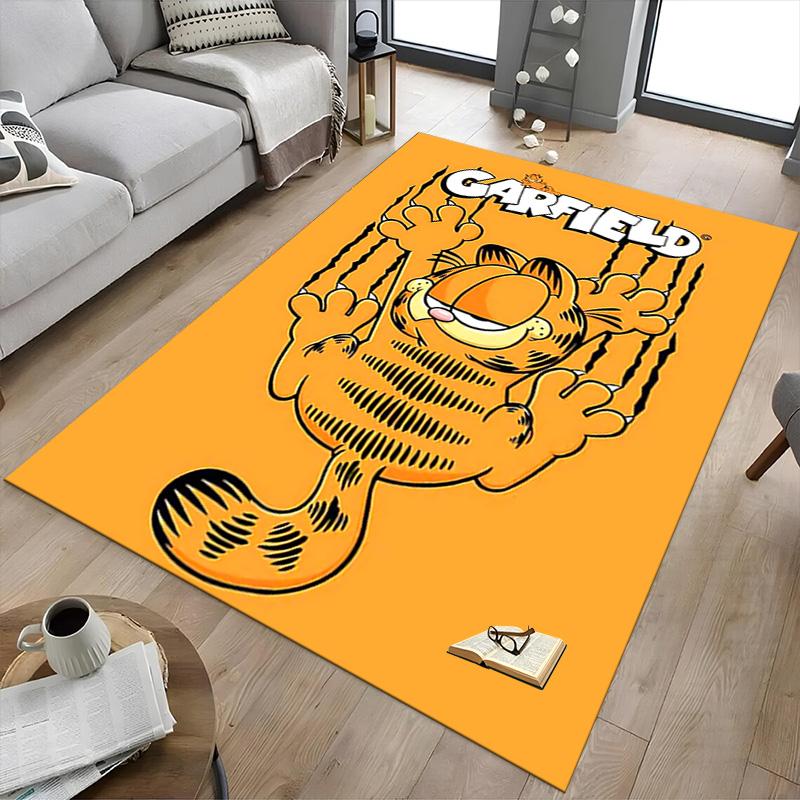 Garfield'S Whisker Woes Carpet For Playroom Bedroom Living Room Sofa Home Decorkids Game Area Rug Nonslip Floor Mat