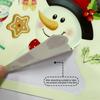 3pcs Cartoon Luminous Stickers Waterproof Flat Sticker Christmas Themed Home Wall Stickers Christmas Party Atmosphere Decoration