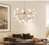 Firefly Branch Nordic Chandelier: Modern Minimalist Lighting for Living Rooms, Restaurants, and Bedrooms