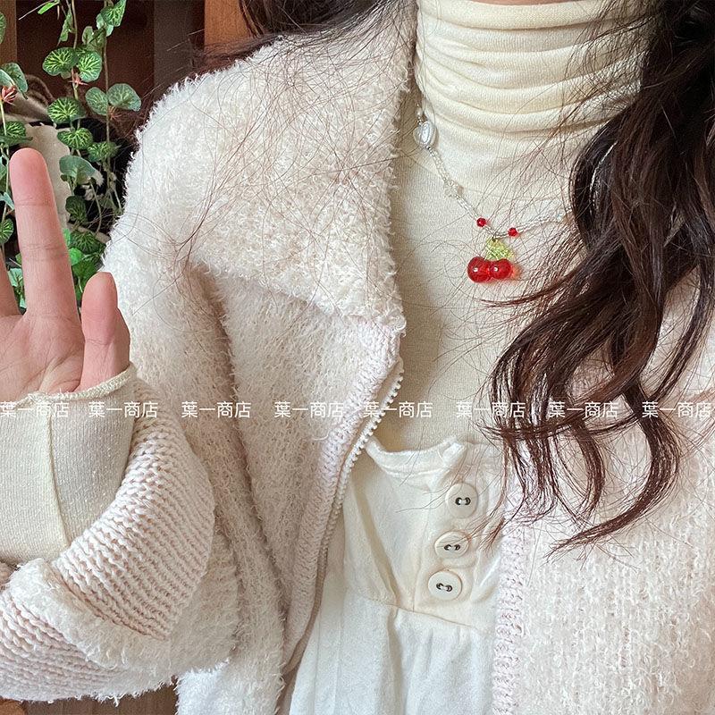 French Fairy Camellia Retro Pearl Necklace Female Niche Design Elegant Collarbone Chain