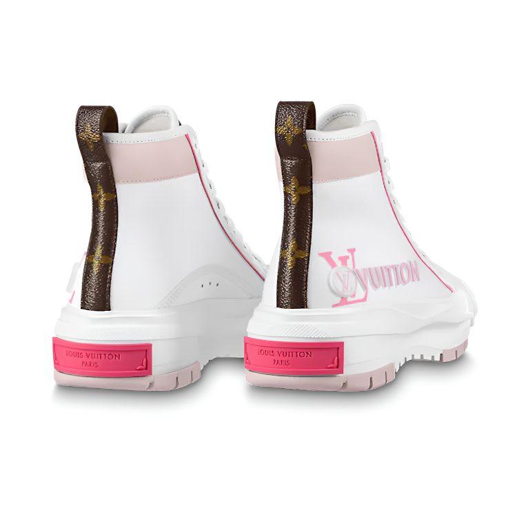 Louis Vuitton Squad Sneaker Boot 'White Pink' Women's 1AACV4
