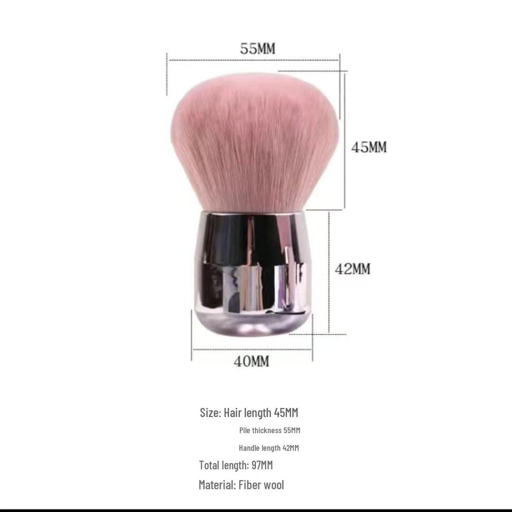 Portable Soft Bristle Makeup Brush for Blush & Loose Powder