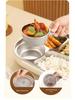 304 Stainless Steel Insulated Bento Lunch Box - Large Capacity, Food-Grade, Sealed Container for Students