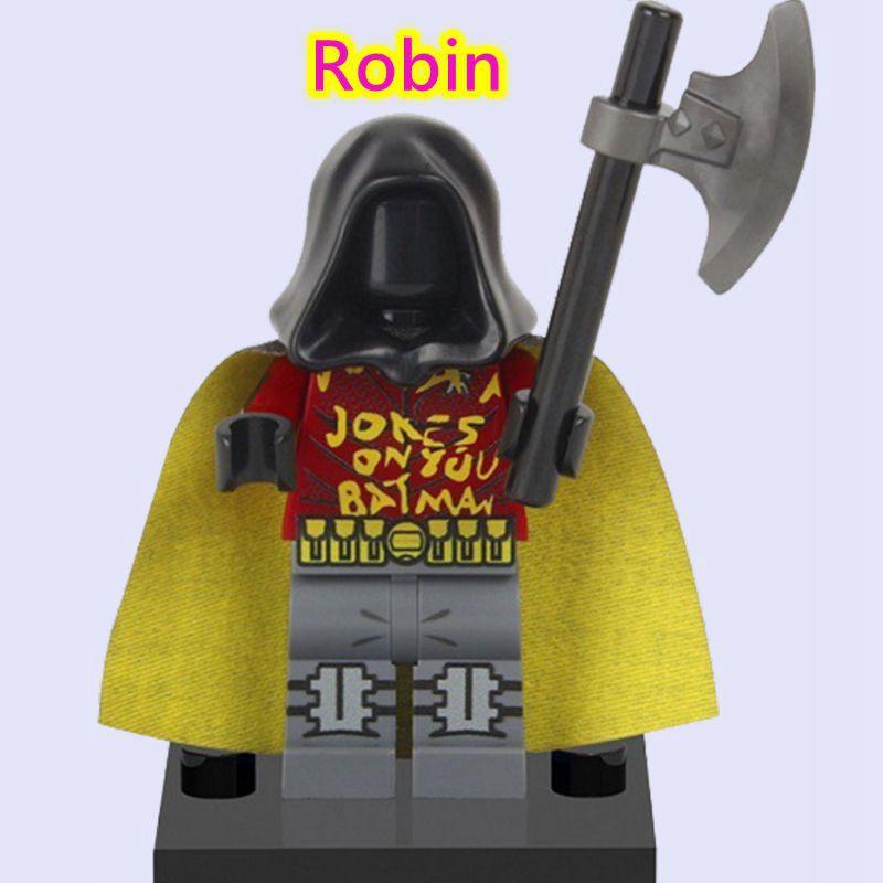 Teen Titans Nightwing Robin Arkham Knight Compatible with Marvel Minifigures Toy DC Movie Riddler Black Flash Building Blocks Educational Toys