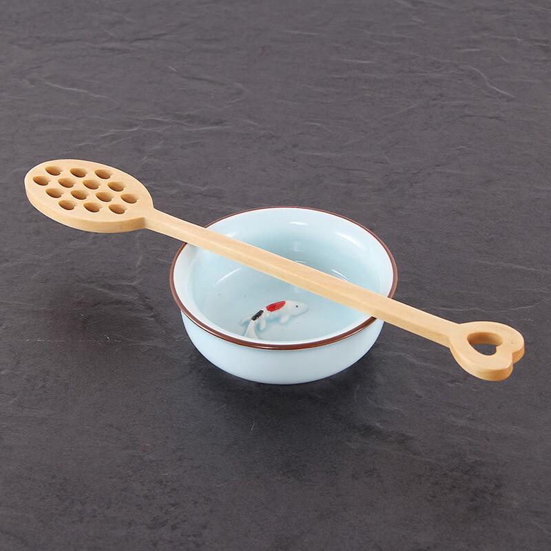De Ruian Long-Handled Lotus Wood Coffee Stirring Sticks