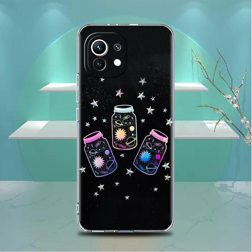 

Прозрачный чехол «Космическая планета» для Xiaomi Mi Poco X3 NFC M3 Pro F3 F1 11 Lite 12 Note 10 11T 9T, прозрачный чехол для телефона Xiaomi Poco F3