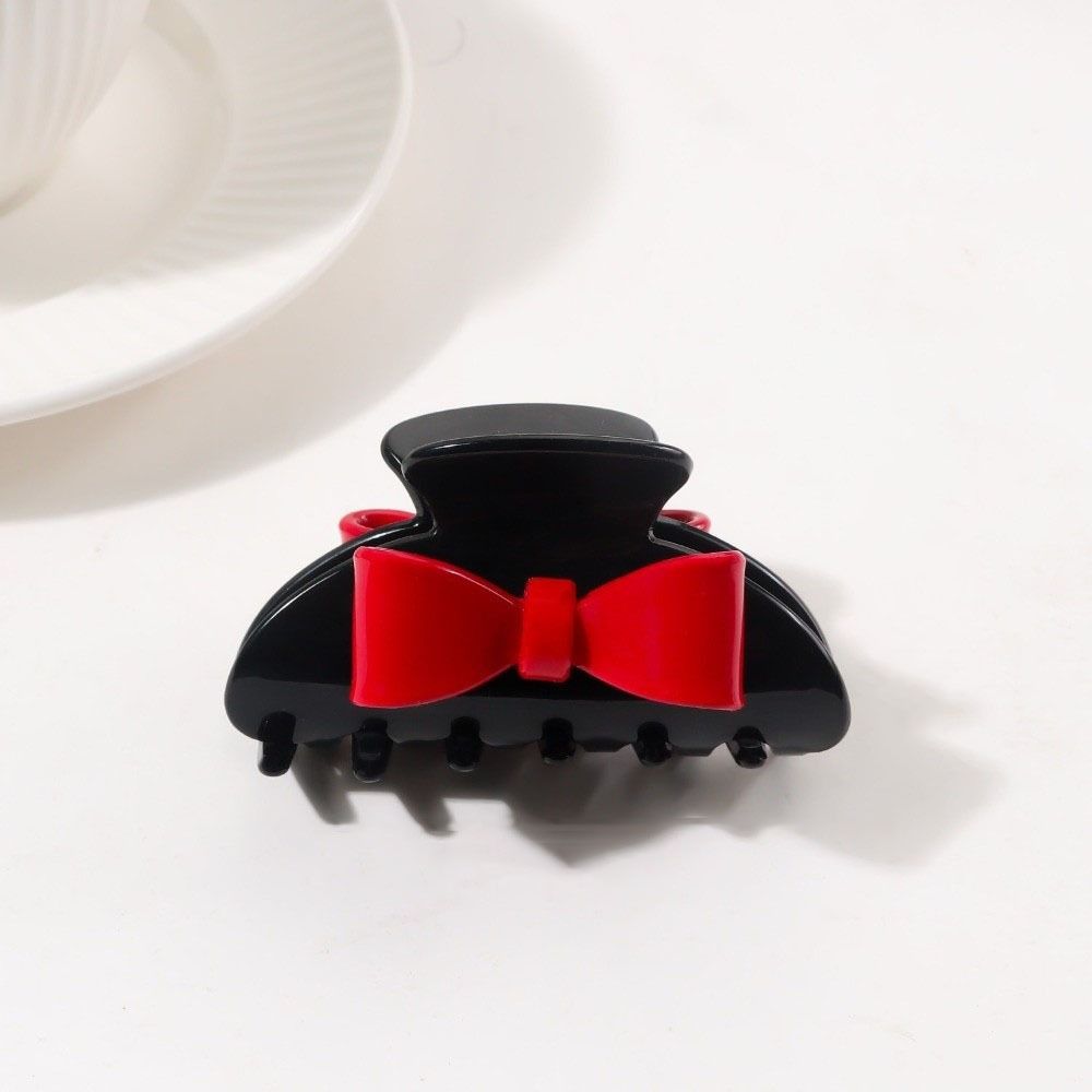 Headdress Bow Hair Claw Korean Style Acetate Shark Clip Fashion Bowknot Claw Clip  Daily