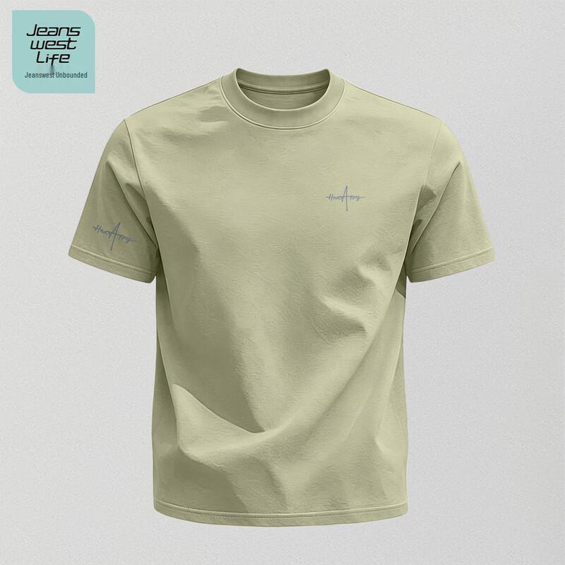 JEANSWEST LIFE Men s 2026 Summer Cotton Short-Sleeve T-Shirt 3XL