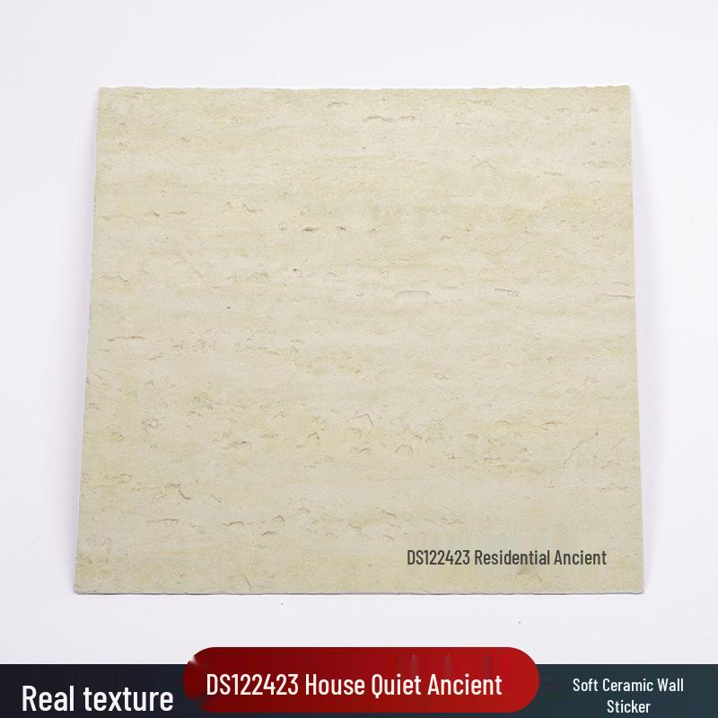 Weiche Keramik Flexible Travertin 3D Wandaufkleber, Biegsame PU Stein Haut für Außenwände