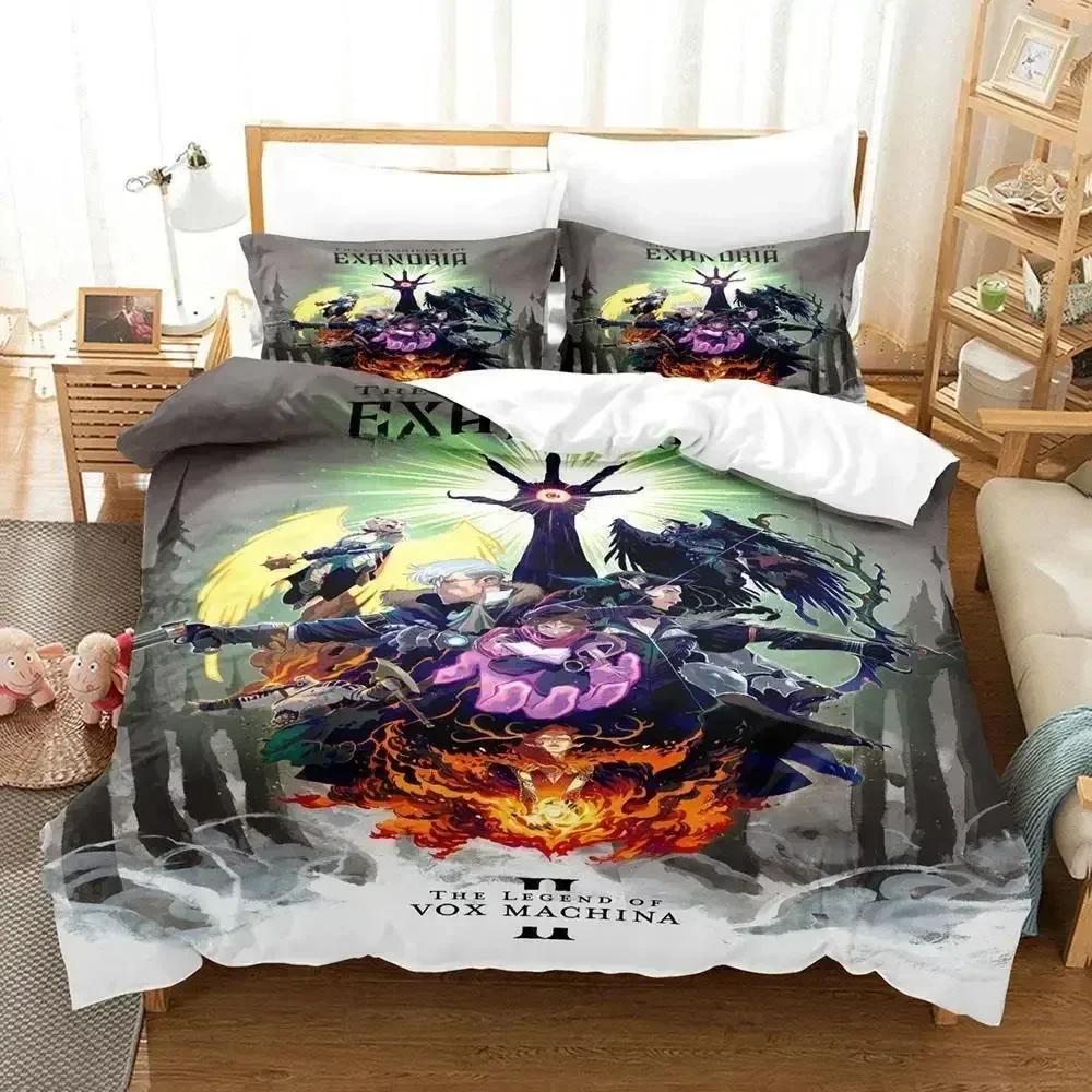 Neues Legend of vox machina Spiel Bettwäscheset Bedrucktes Bettset mit Kissenbezug Bettdeckenbezug Weiche Queen King Size Bettwäsche Zuhause