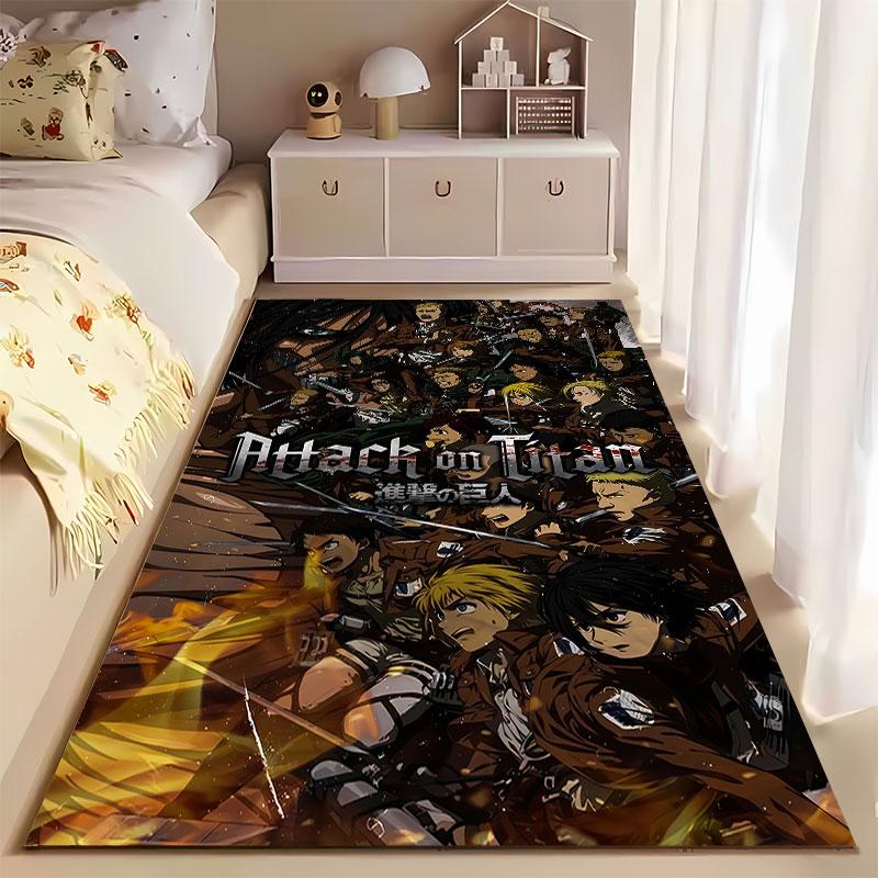 Attack on Titan Anime Carpet suitable as a non-slip mat for the living room or bedroom sofa