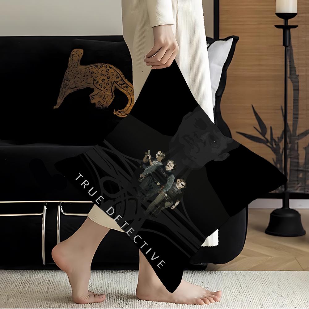 True Detective Personalized Pillow Cover Kids Bedroom Wild Party Decor Pillowcase Kid Birthday Shower Gift