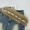 Women'S Plush Belt  Trend Y2K Girls Girdle Versatile Jeans Accessories Faux Fur Patchwork Belt