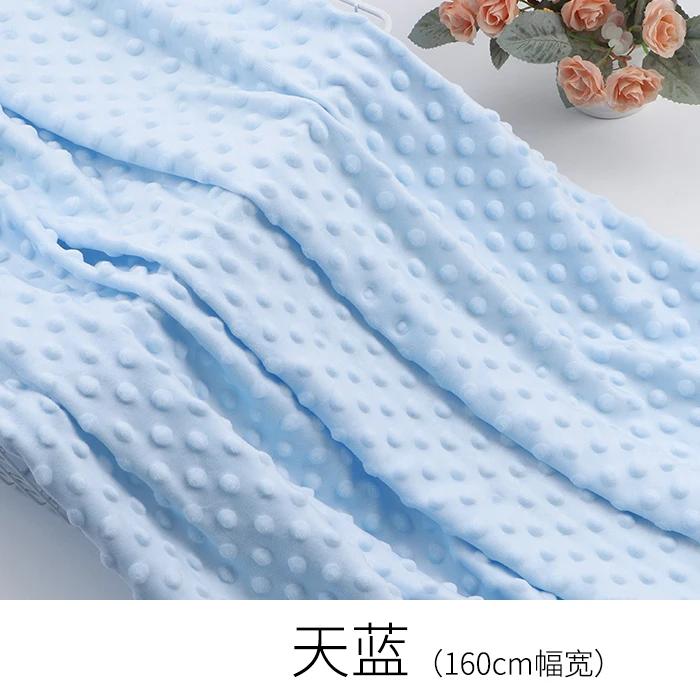 160x50cm Jednolity Kolor 3D Wytłaczany Aksamit Miękki Materiał Dziecięcy Na Dziecięce Koce, Pluszowe Lalki, Poduszki, Ręcznie Robiona Tkanina DIY TJ7286 Szyj