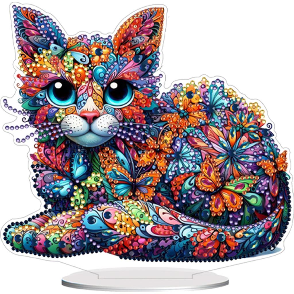 Bear Table Top Diamond Painting Ornament Kits Rhinestones Desktop Ornaments Diamond Painting Desktop Decors for Adults Beginner
