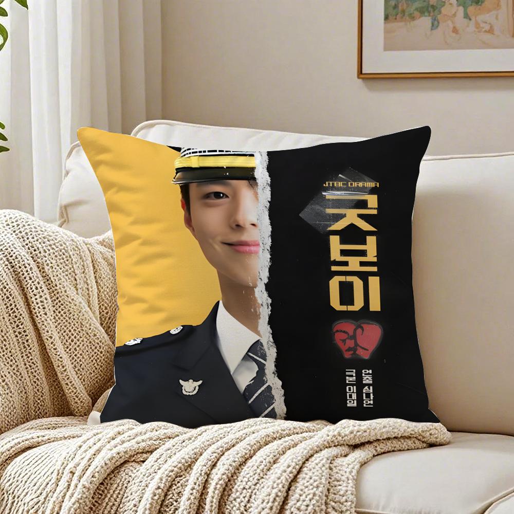 GGood Boy Pillow Cute Character Cushion Cushion Cover Pillowcase Antidustmite living Room Sofa Decor Cushion Room 30X30cm