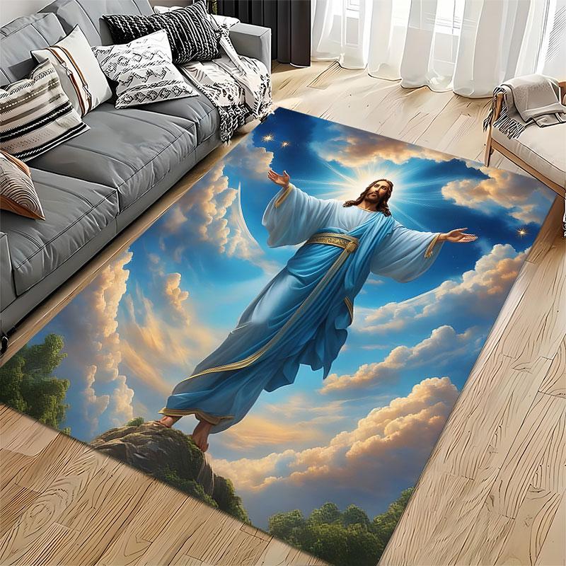 """Religiöses göttliches Figuren-Design" geeignet als rutschfeste Matte für das Wohnzimmer- oder Schlafzimmer-Sofa"""