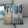 Flag Symbolizing The Bald Eagle In The United States Digital Printing Short Plush Pillow Covers For Sofa Office Cushion Cover