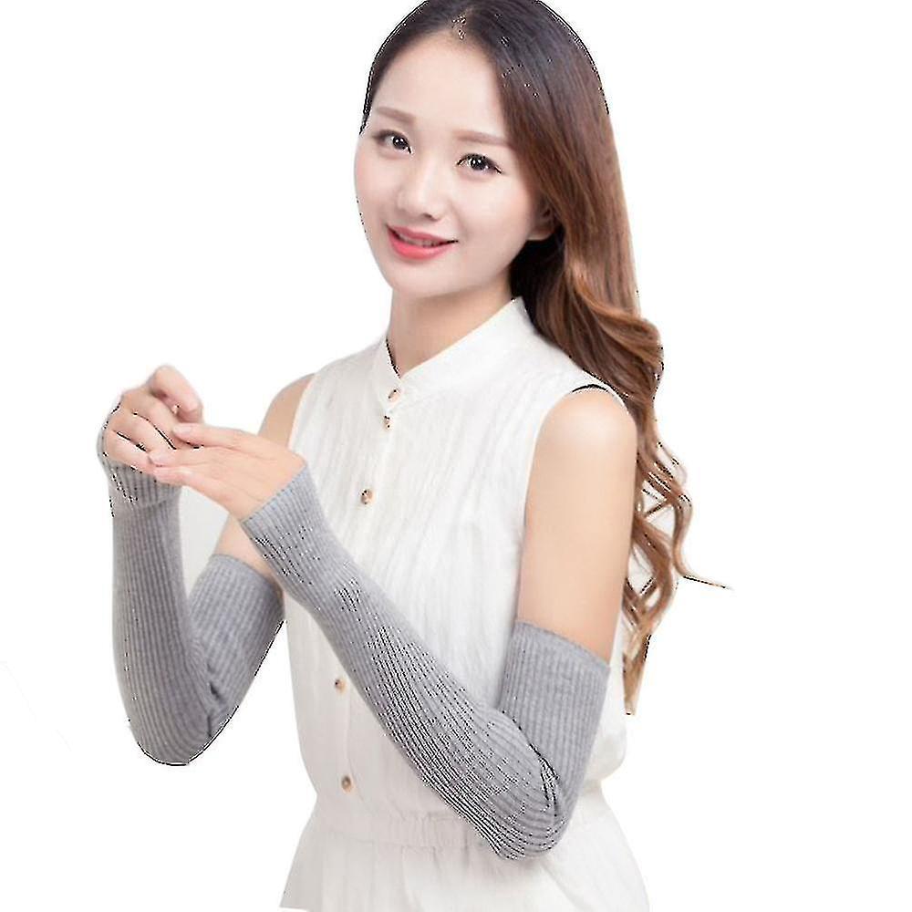 Women's Fingerless Arm Sleeve Autumn Winter Knitting Long Style