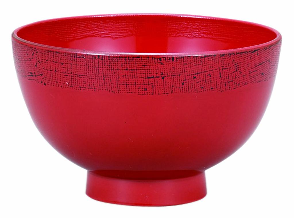 Yamanaka Lacquerware Microwave Cloth Soup Set of Akebono M15441 Dishwasher-Safe Bowls, 2, & Negoro,