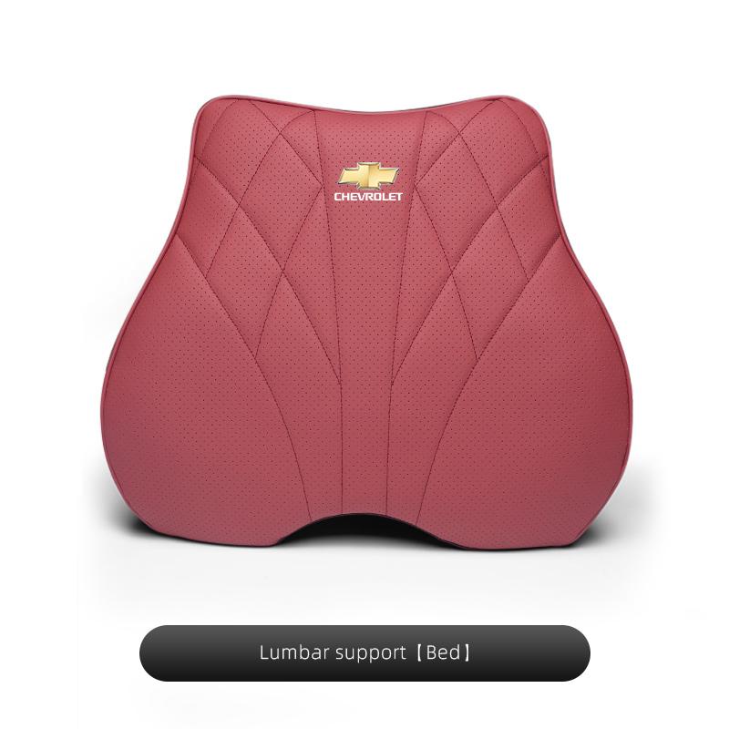 Car Soft Cushion Waist Cushioning Seat Headrest Neck Pillow For Chevrolet Corvette Montana TrailBlazer Silverado Traverse Camaro