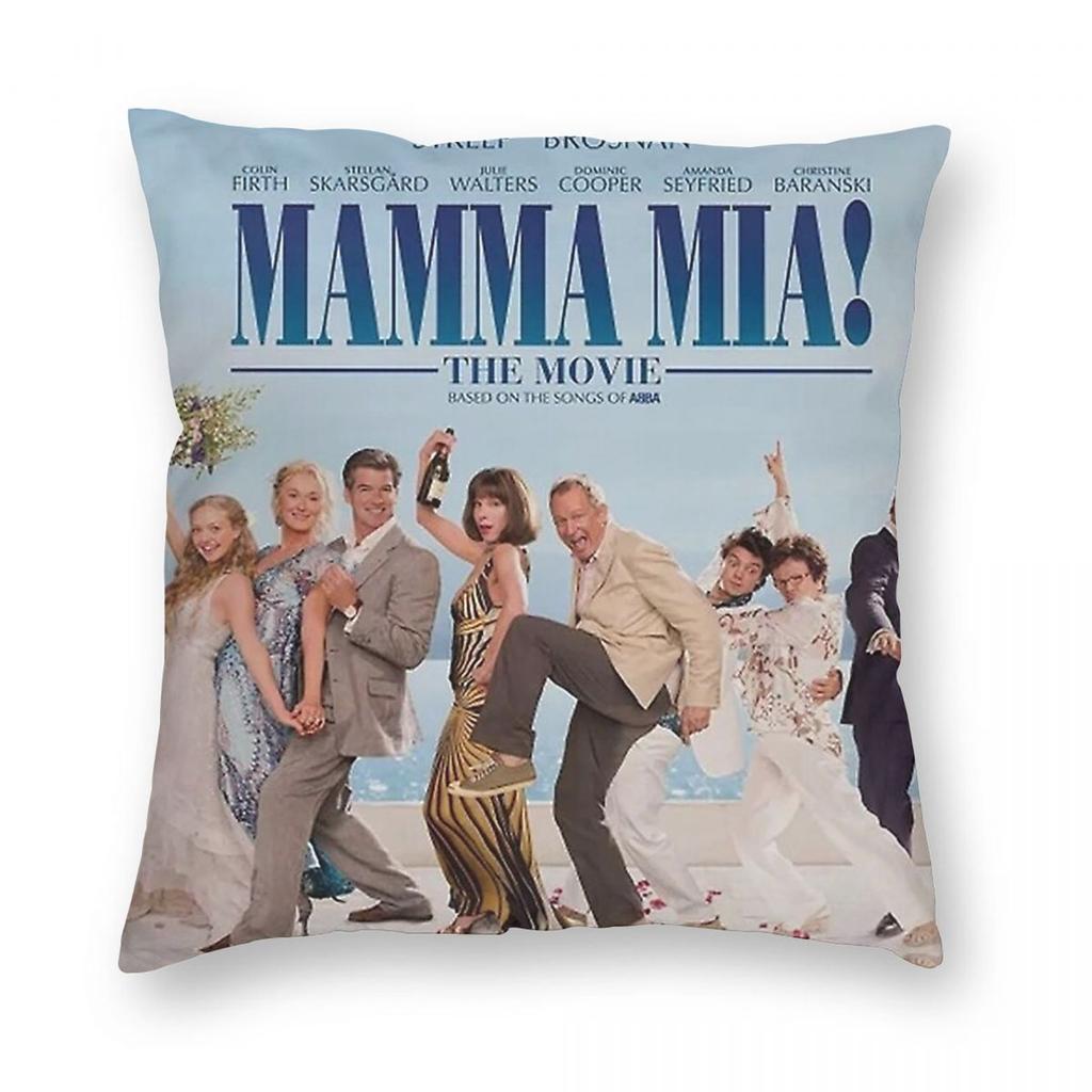 Mamma Mia Movie Square Pillowcase Polyester Linen Velvet Creative Zip Decor Throw Pillow Case Sofa Cushion Case x