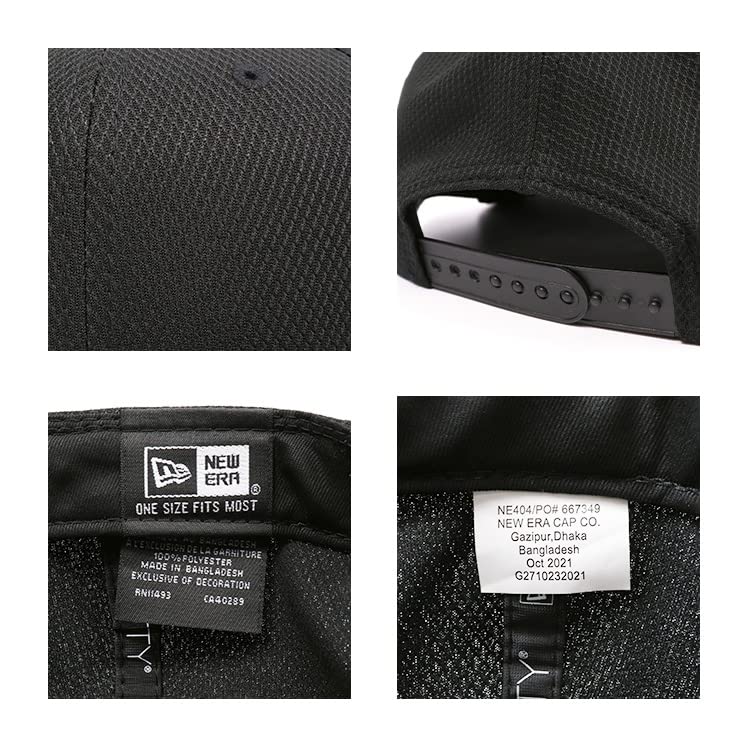 NEW ERA 9FIFTY ORIGINAL FIT Diamond Era Baseball Cap, Black, Free Size, Unisex, Men's and Women's, Solid Color, [Parallel Import]