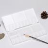 Fold Out Palette White Reversible Plastics Elongated Watercolor Palette for Painter Student