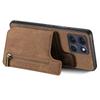 For Motorola Moto G86 5G Phone Case Retro Leather TPU Cover with Zipper Card Holder