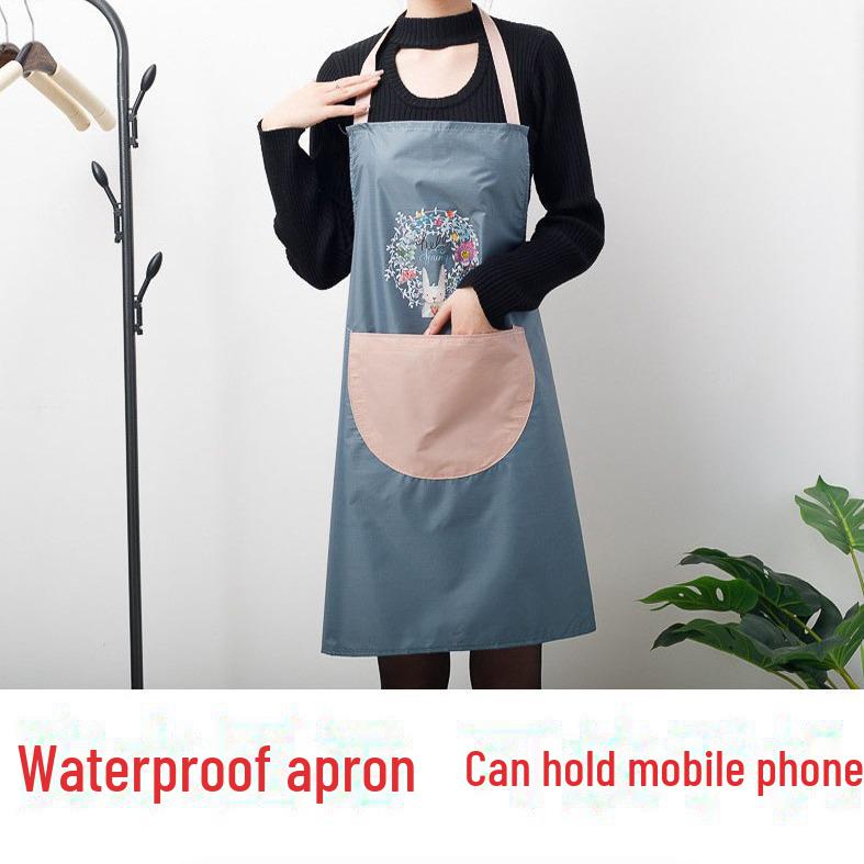 Unisex Niedliche Häschenschürze: Wasserdichter, Ölbeständiger Bund für Küche, Kochen, Catering